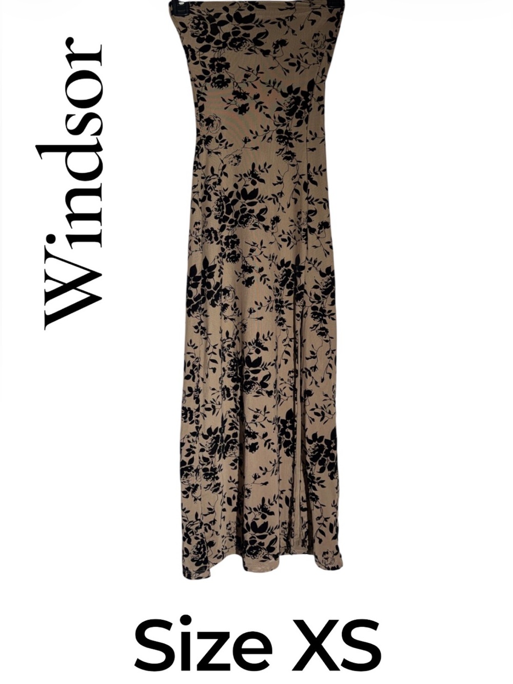 Windsor Sweet Obsession Strapless Midi Dress. Size XS